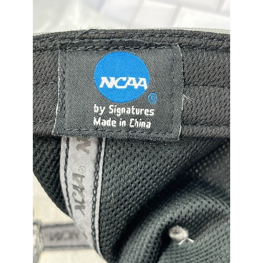 NCAA North Carolina Tar Heels Hat Cap Strap Back Gray/Black Basketball UNC Mens - Picture 9 of 9